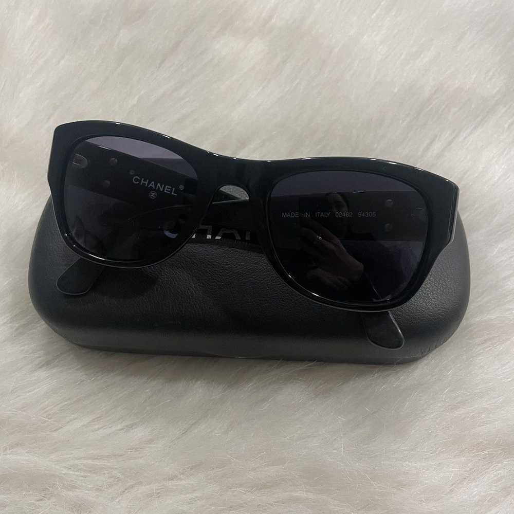 Chanel × Vintage Authentic Chanel black sunglasse… - image 2