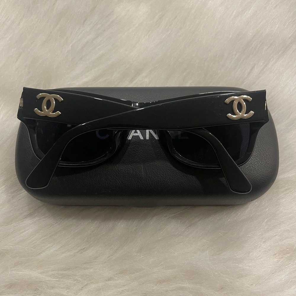 Chanel × Vintage Authentic Chanel black sunglasse… - image 3