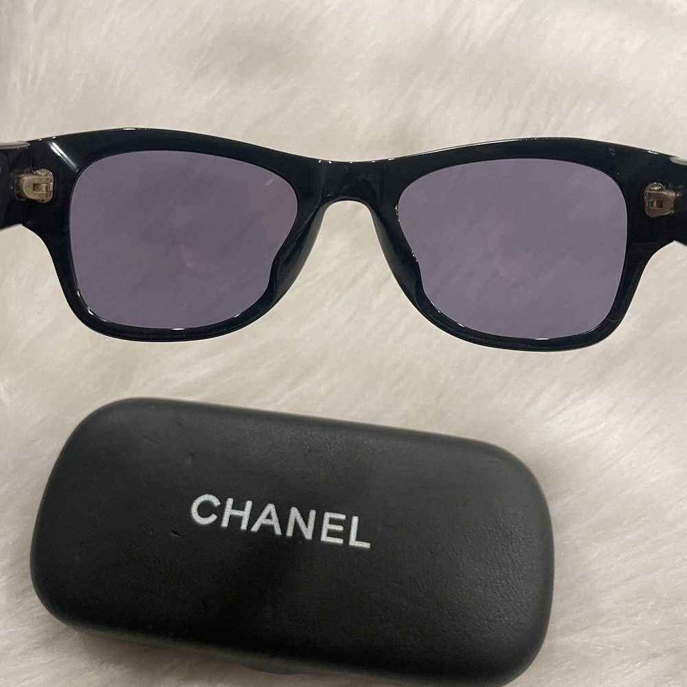 Chanel × Vintage Authentic Chanel black sunglasse… - image 5