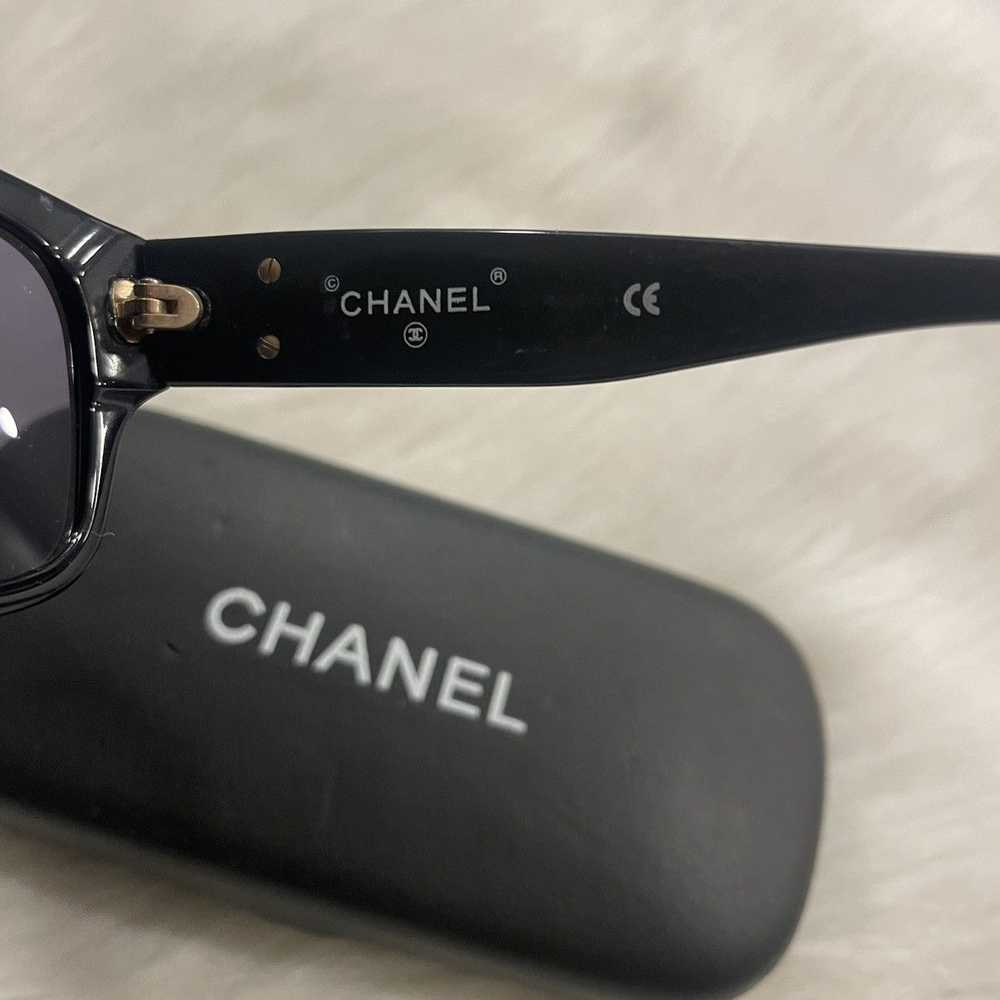 Chanel × Vintage Authentic Chanel black sunglasse… - image 6