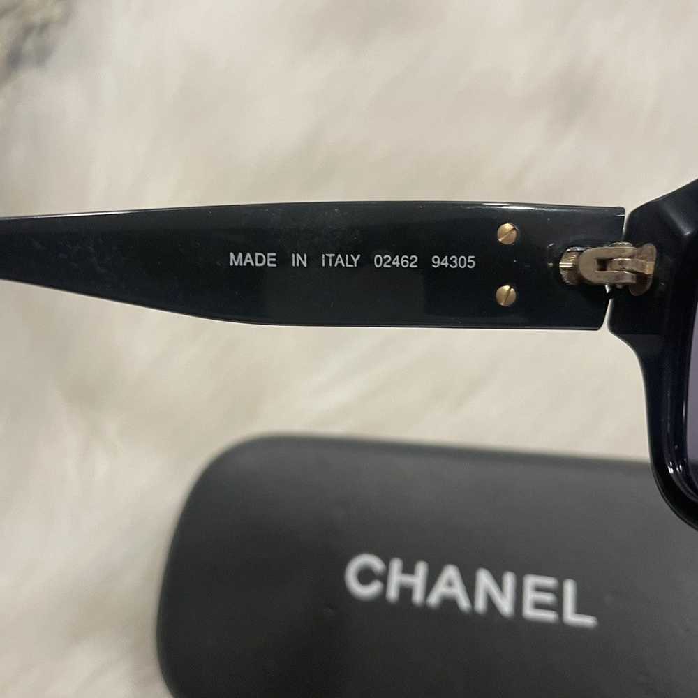 Chanel × Vintage Authentic Chanel black sunglasse… - image 7