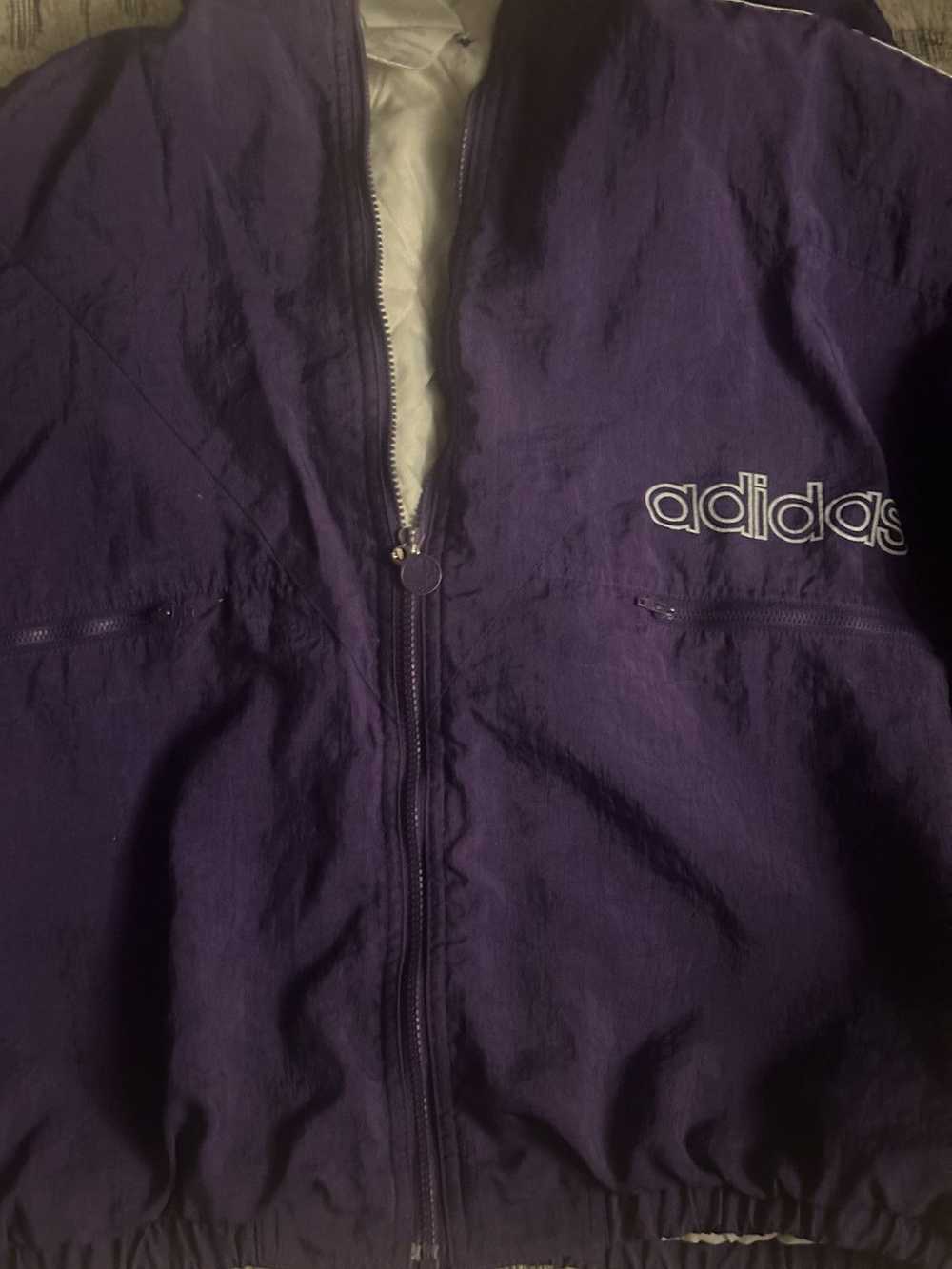 Adidas Vintage 90’s Adidas purple Puffy Jacket 90s - image 3