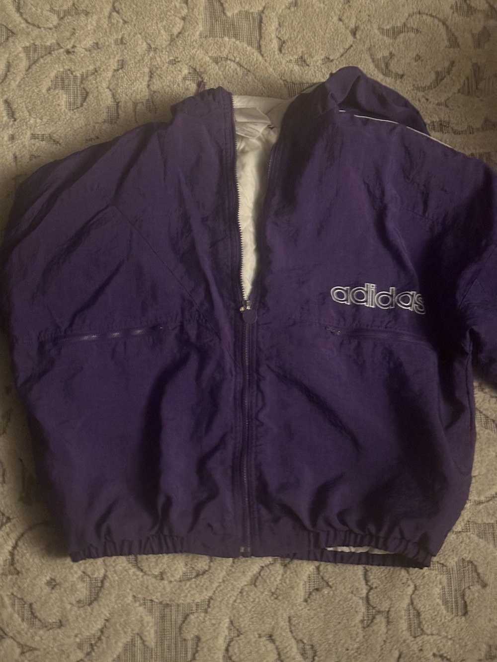 Adidas Vintage 90’s Adidas purple Puffy Jacket 90s - image 4