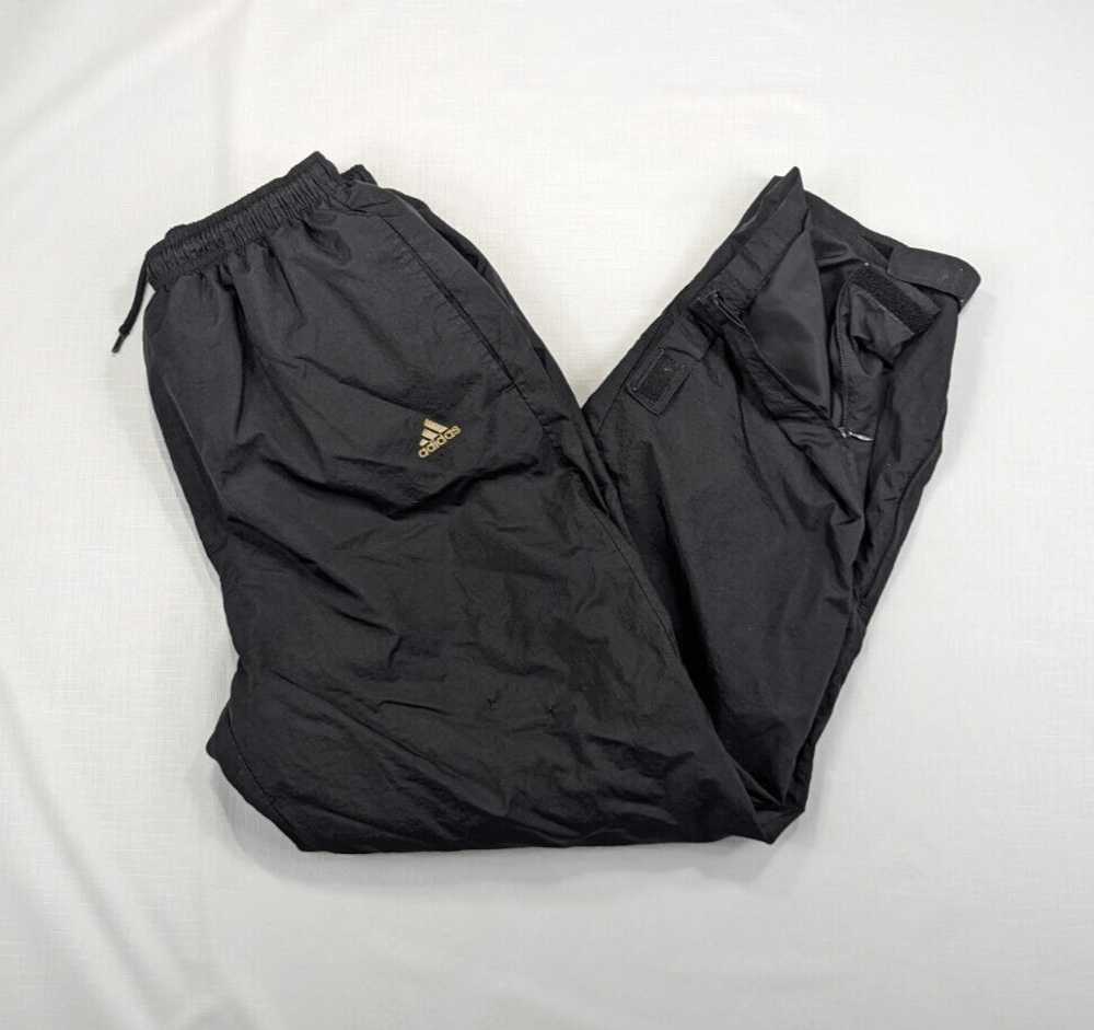 Adidas Adidas Mens Black Swishy Lined Trackpants - image 1