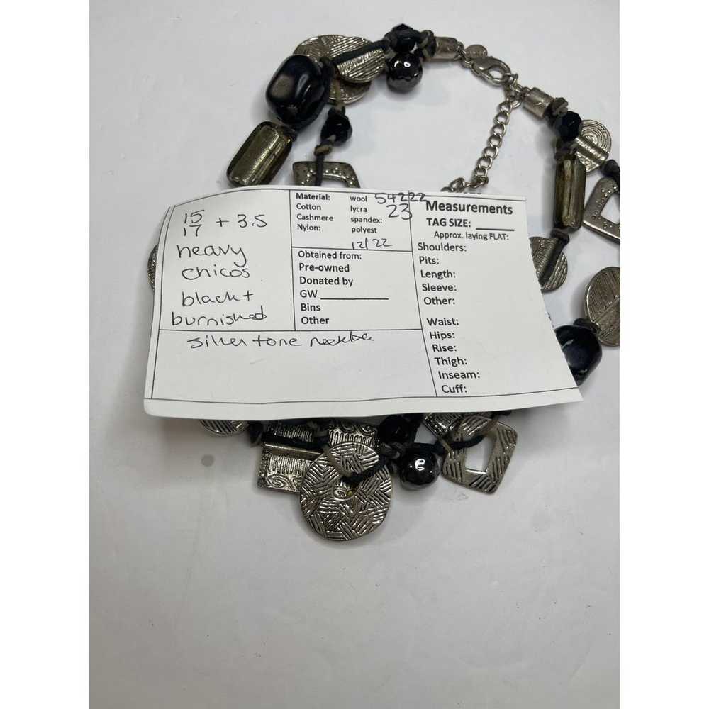 Chico's necklace costume jewelry tribal heavy nec… - image 12