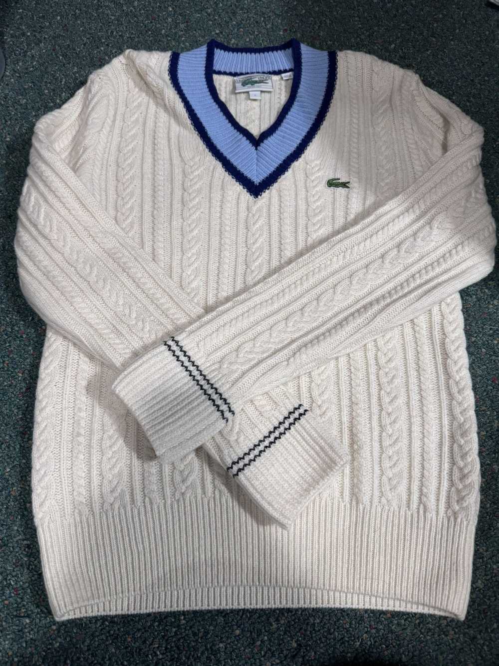 Lacoste Lacoste v neck cricket sweater - image 1