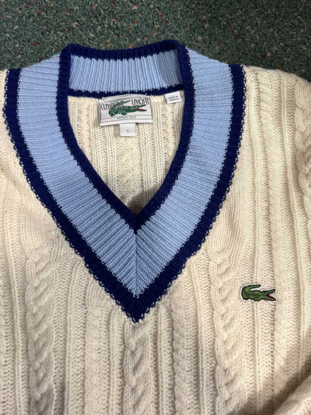 Lacoste Lacoste v neck cricket sweater - image 2
