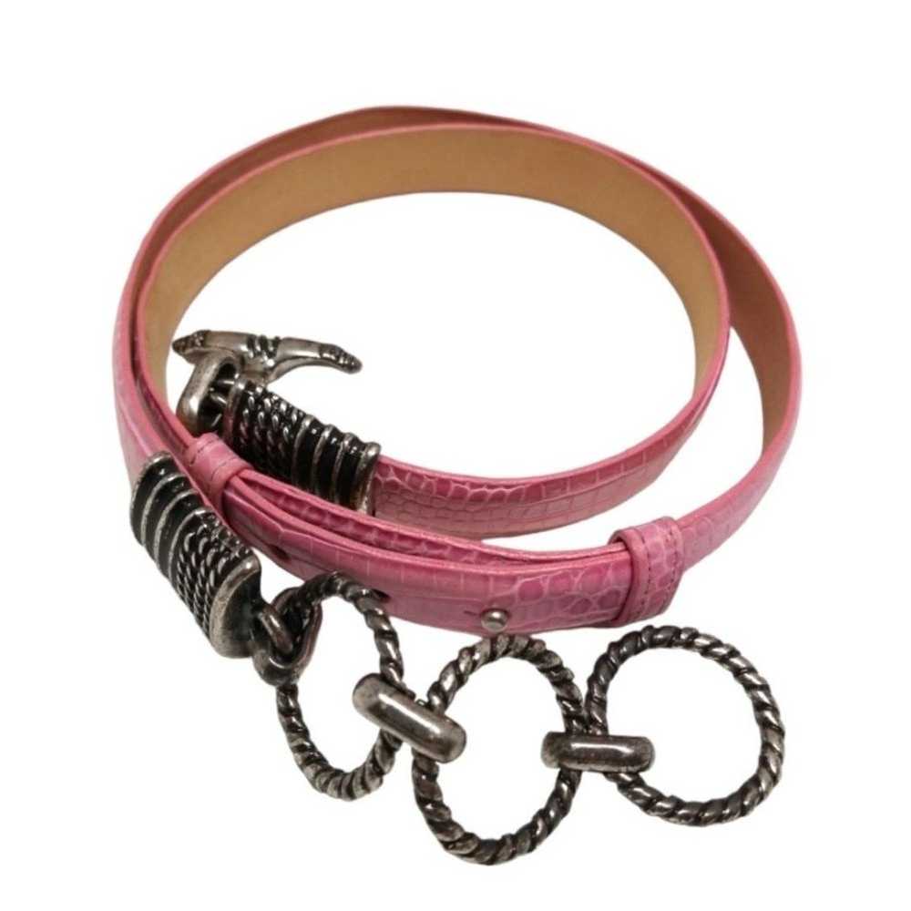 {Sandy Duftler Designs} Pink Leather Adjustable B… - image 2