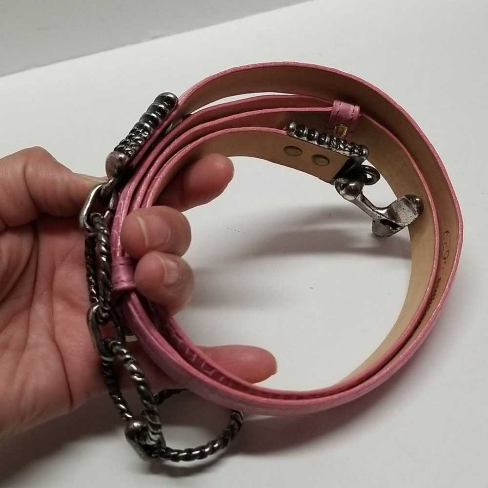 {Sandy Duftler Designs} Pink Leather Adjustable B… - image 4
