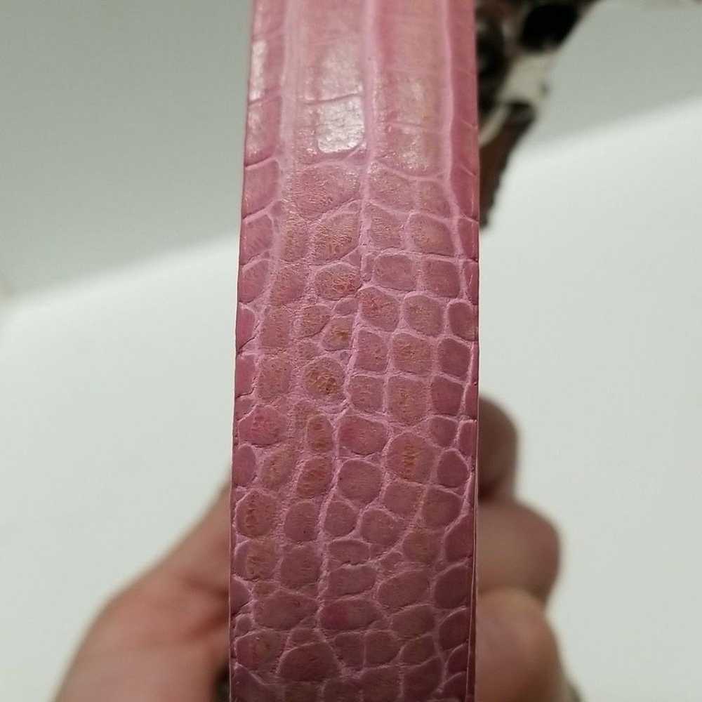 {Sandy Duftler Designs} Pink Leather Adjustable B… - image 9