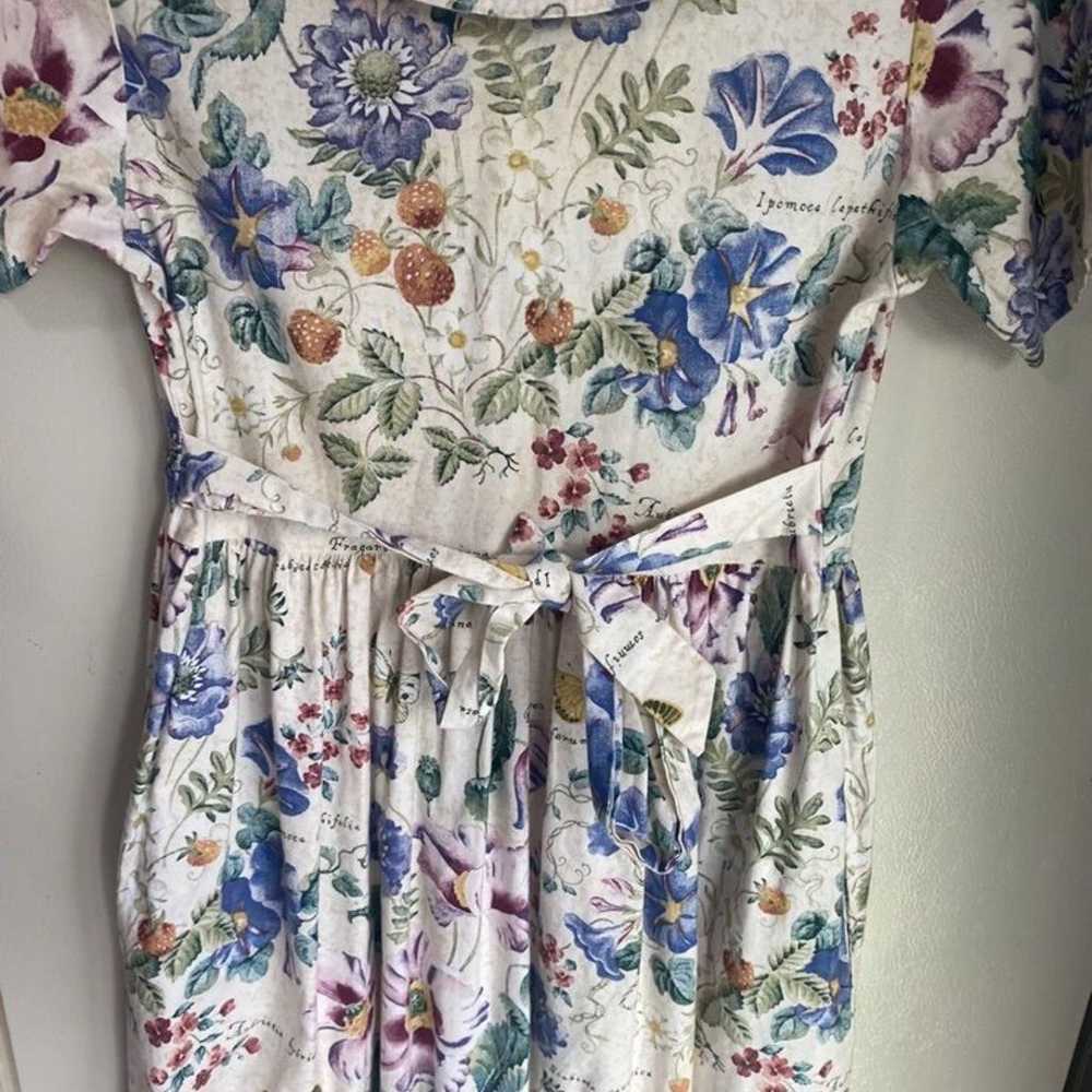 Vintage Dock Of The Bay Floral Maxi Dress Size XS… - image 10