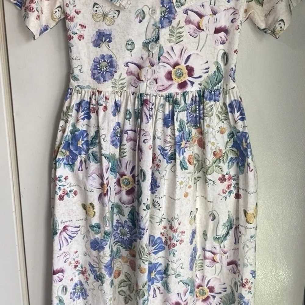 Vintage Dock Of The Bay Floral Maxi Dress Size XS… - image 1