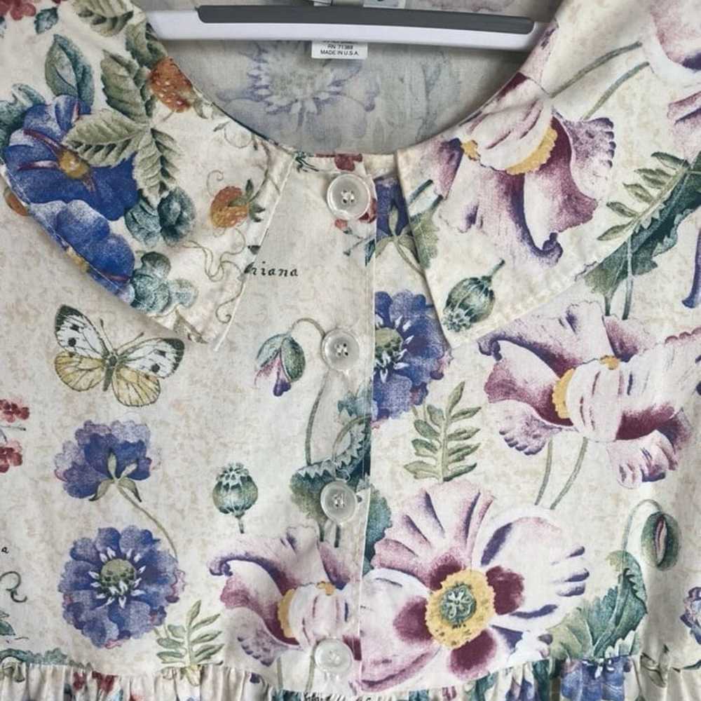 Vintage Dock Of The Bay Floral Maxi Dress Size XS… - image 2
