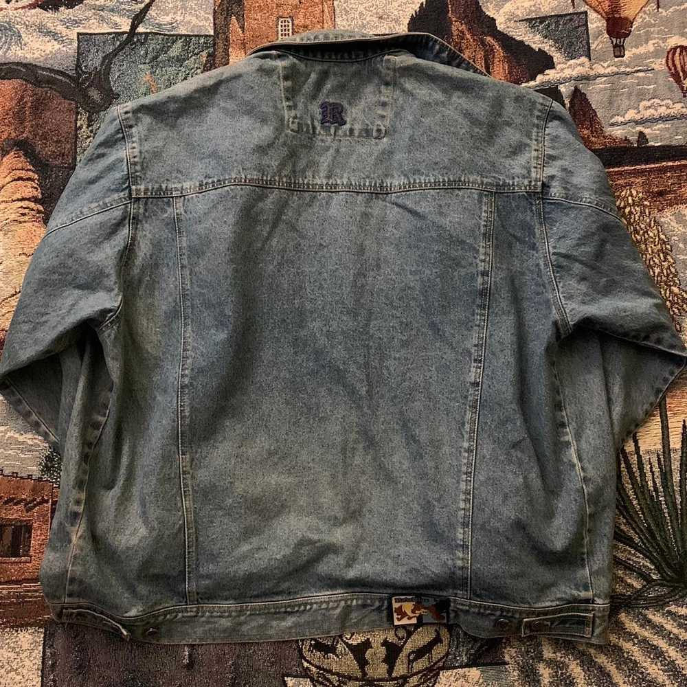 Other Vintage raw blue denim jacket - image 6