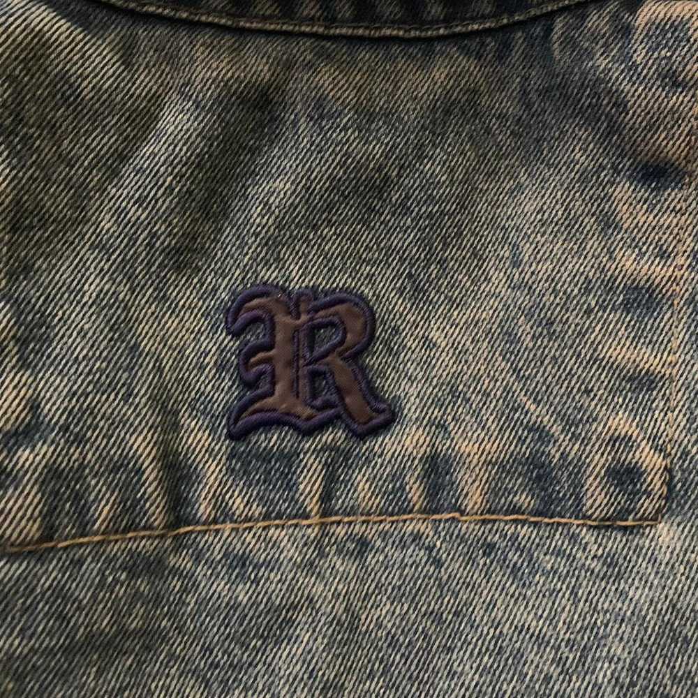 Other Vintage raw blue denim jacket - image 7