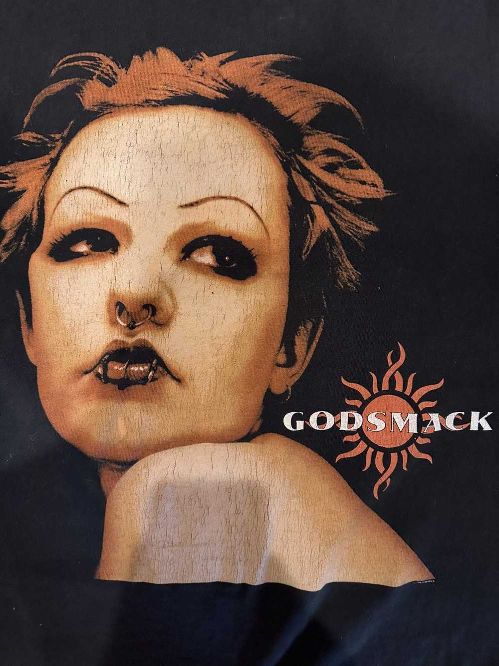 Band Tees × Vintage 1998 Godsmack VTG Tour T-shir… - image 4