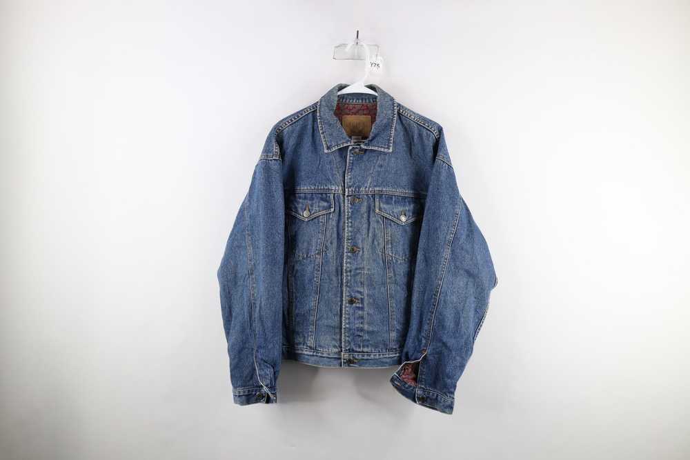 Gap × Vintage Vintage 90s Gap Lined Denim Jean Tr… - image 1