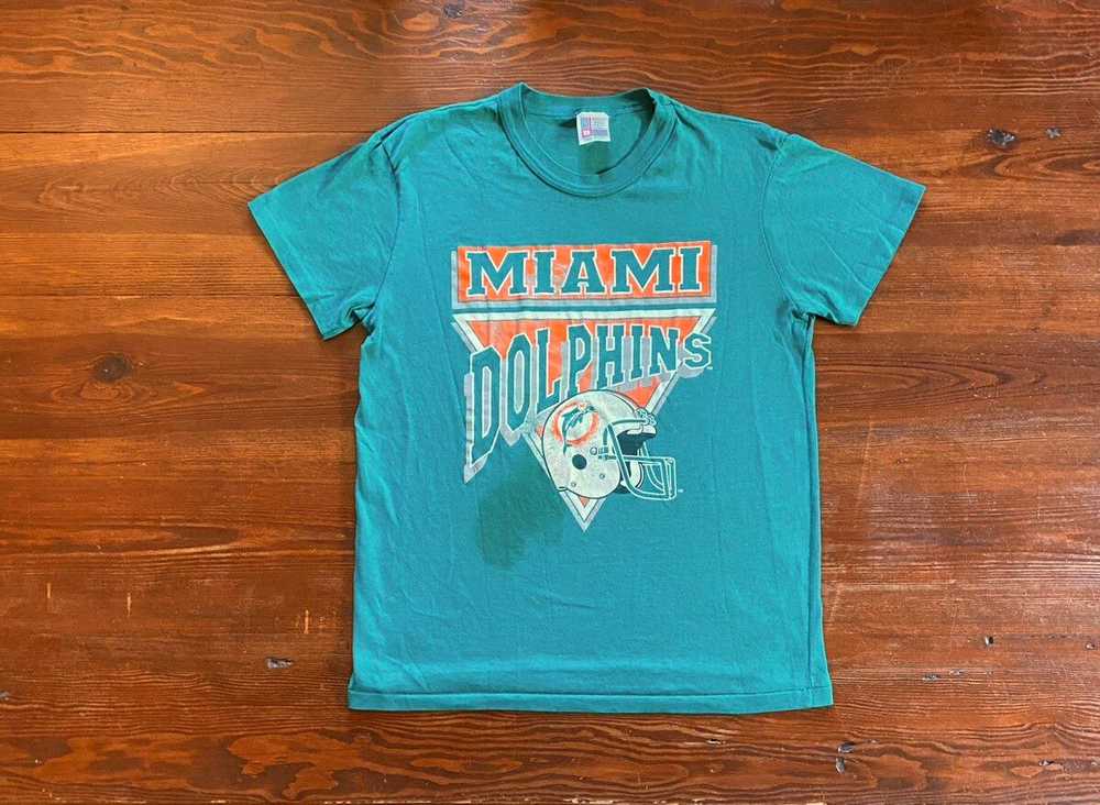NFL × Vintage Vintage 80’s Miami Dolphins Single … - image 1