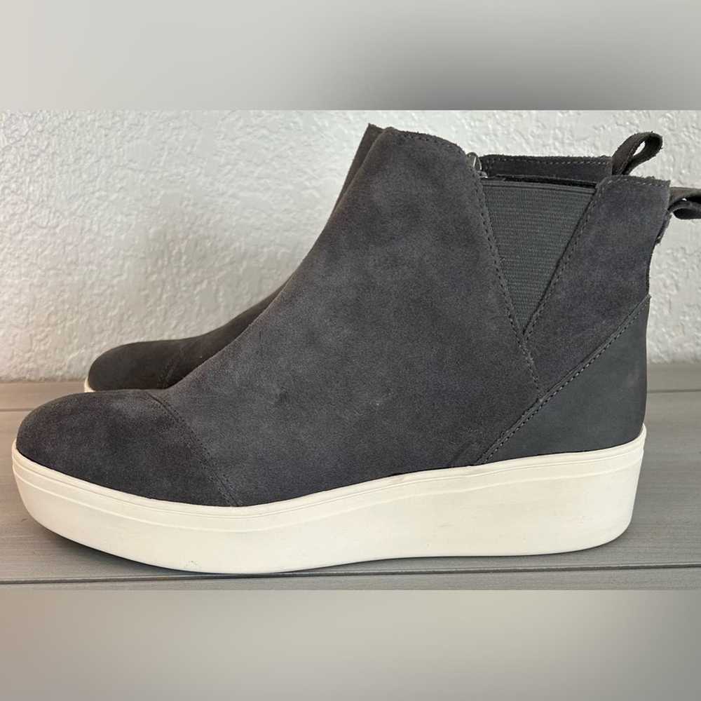 Toms Toms Gray Suede Wedge Sneakers Size 9 - image 4