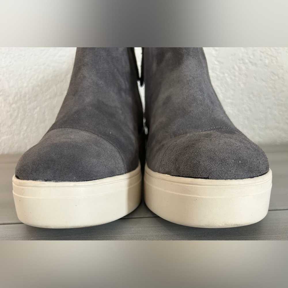 Toms Toms Gray Suede Wedge Sneakers Size 9 - image 5