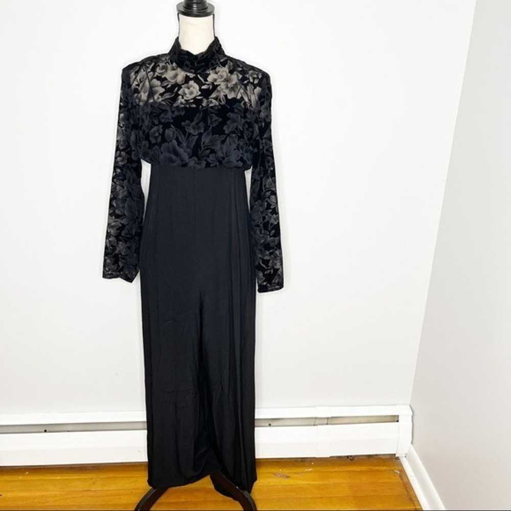 Vintage BB Collections Black Lace Gothic Long Sle… - image 10