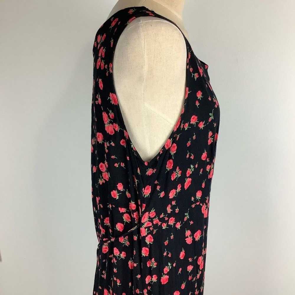 Vintage R&K Womens Rose Print Long Maxi Dress Cre… - image 7
