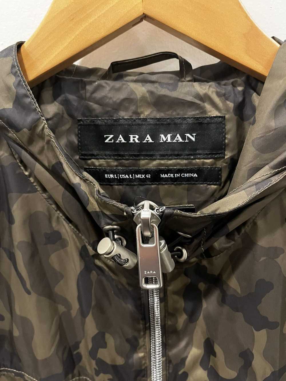 Streetwear × Vintage × Zara Thin Zara Camo Rainco… - image 2