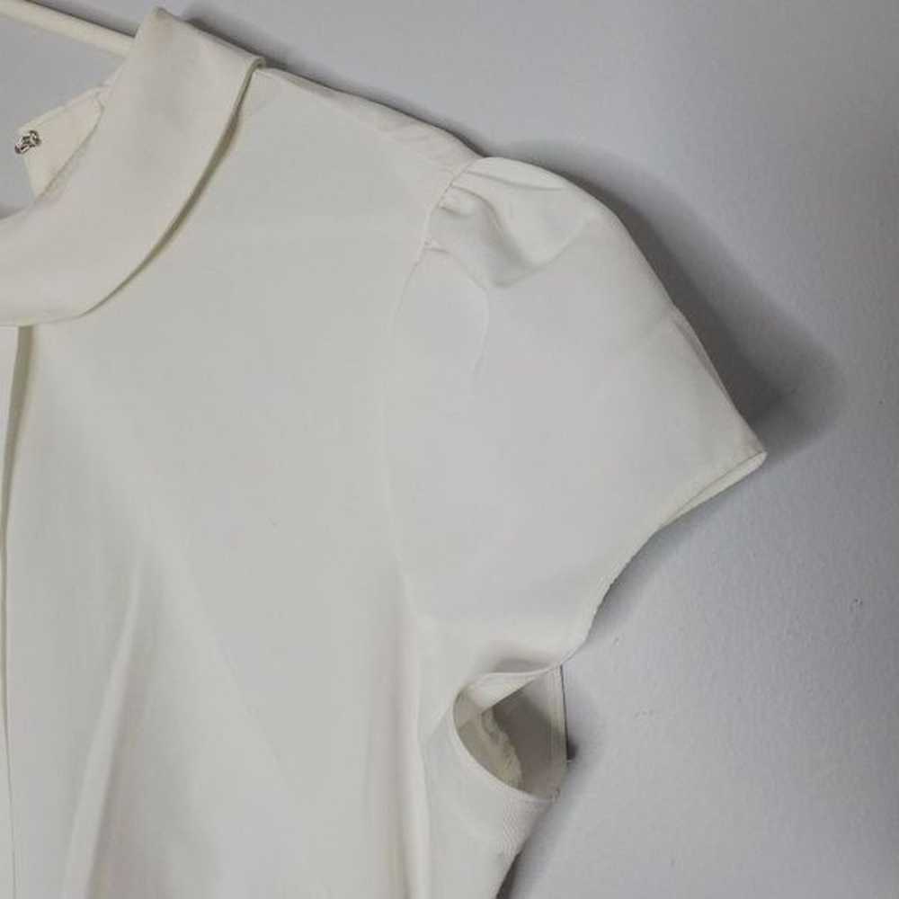 Plaza South 16 Vintage Dress White Tan Accent Wai… - image 7