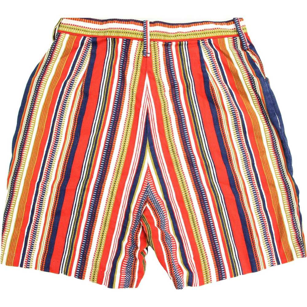 Vintage Vintage Striped Denim Shorts High Waist - image 7