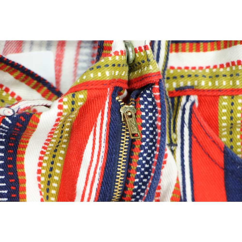 Vintage Vintage Striped Denim Shorts High Waist - image 9