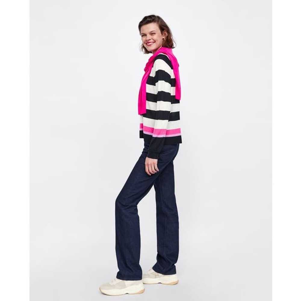 Zara Zara Striped Basic Pullover Sweater Lightwei… - image 1