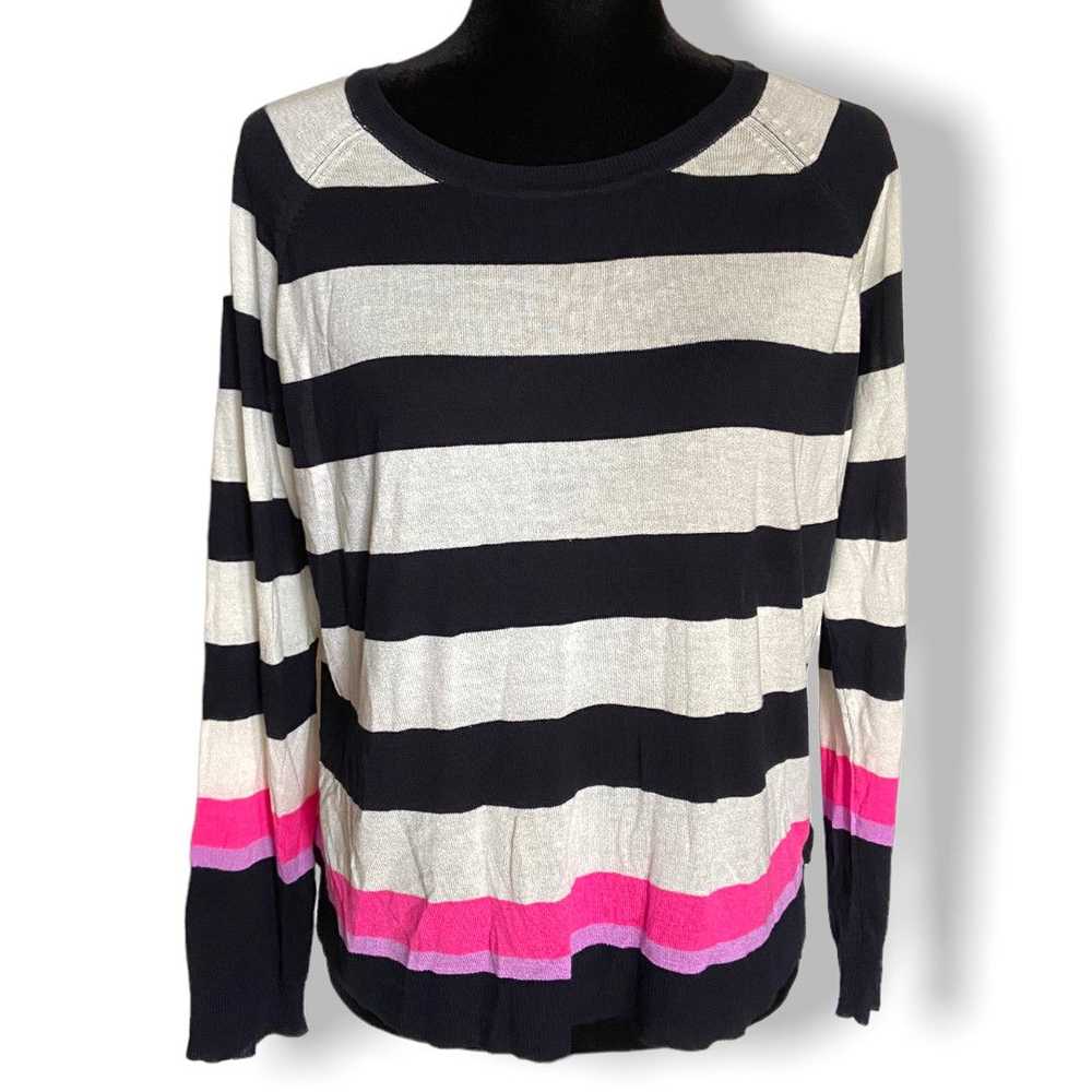 Zara Zara Striped Basic Pullover Sweater Lightwei… - image 2