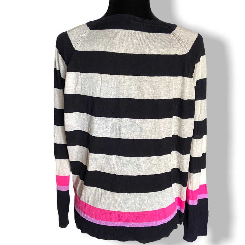 Zara Zara Striped Basic Pullover Sweater Lightwei… - image 3