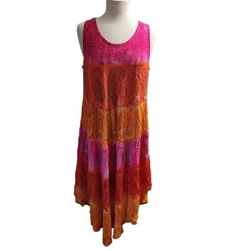 Other Charlie Paige One Size Boho Hippie Flowy Be… - image 2