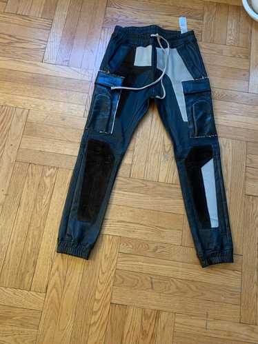 Rick Owens Rick Owens leather cargo pants - image 1