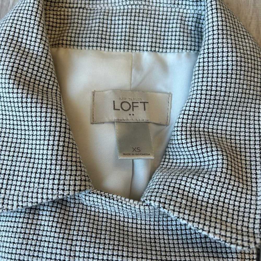 Loft Women’s LOFT Houndstooth Moto Jacket Size XS - image 3