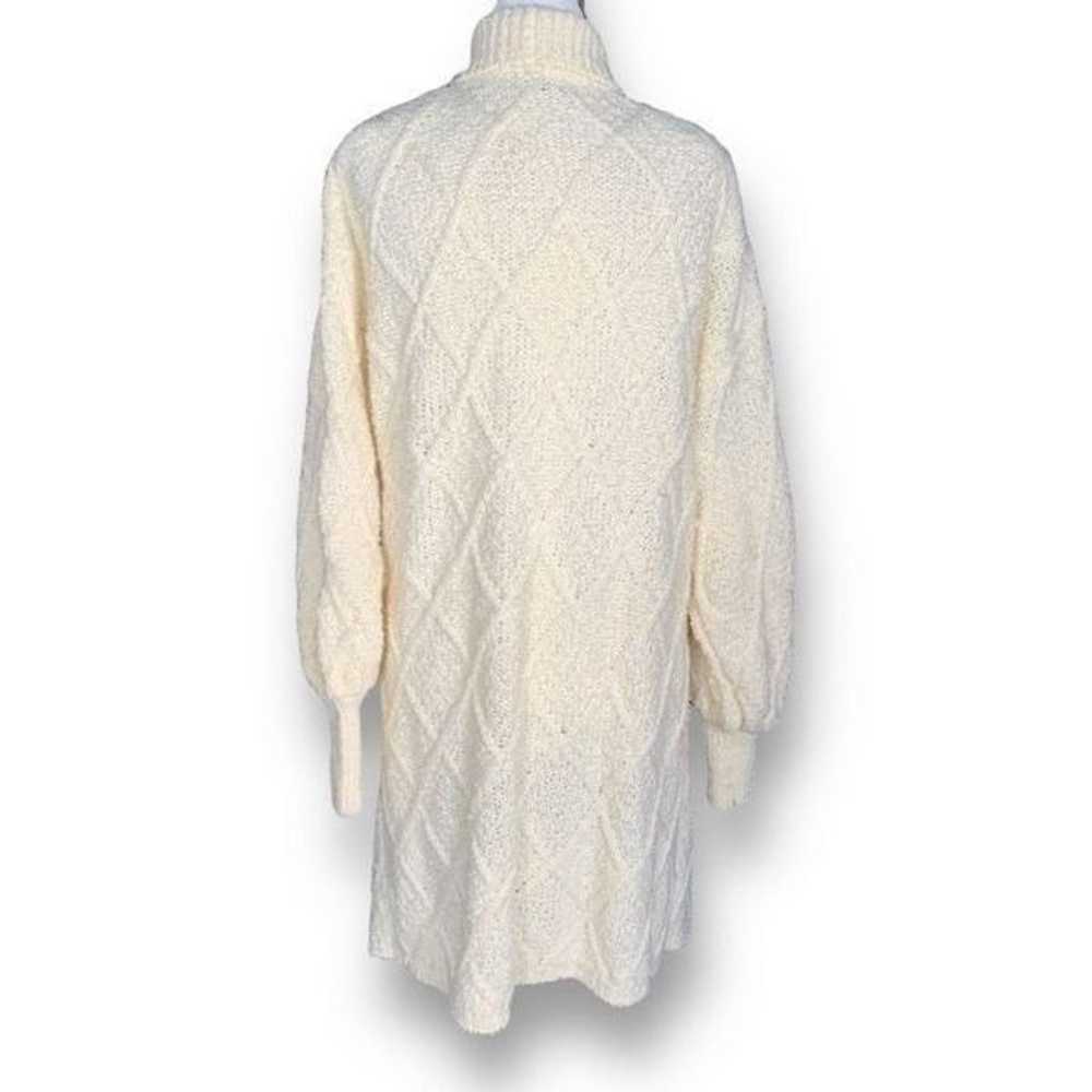 Vintage Robinsons Cardigan Sweater Long Line Crea… - image 2