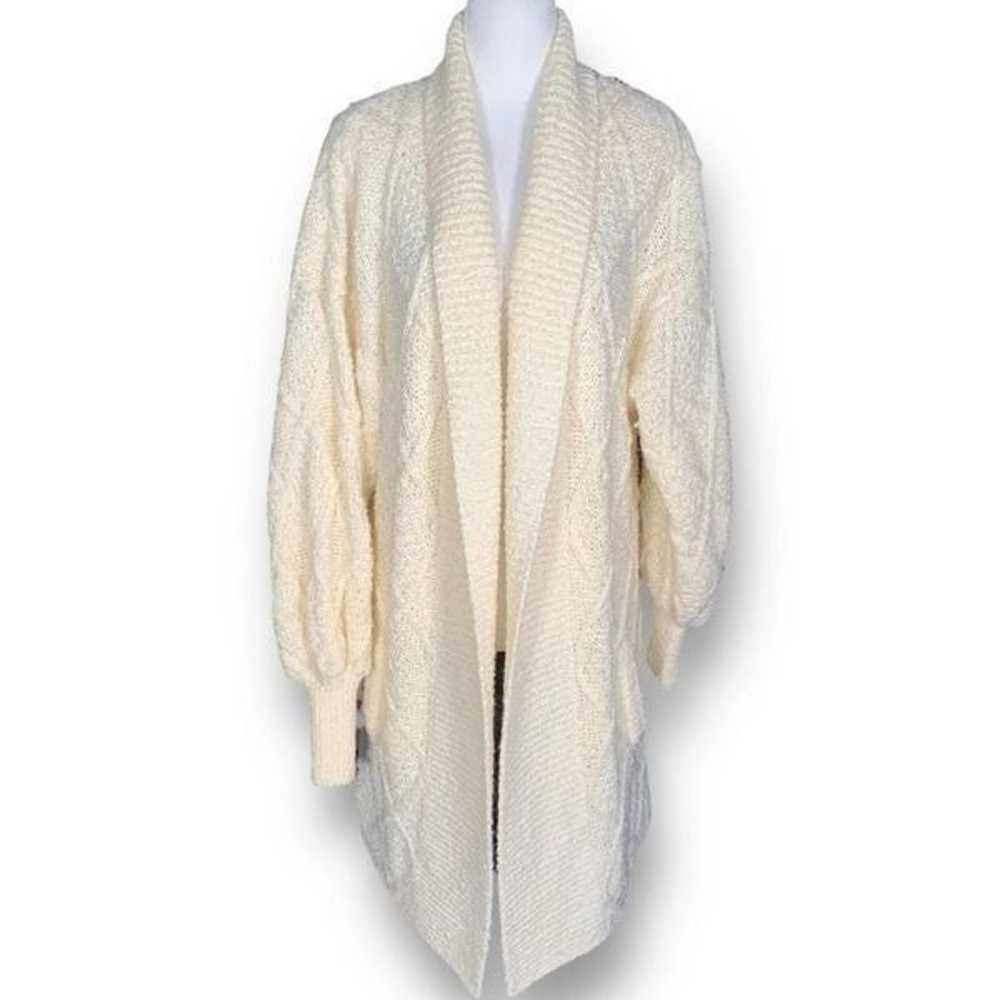 Vintage Robinsons Cardigan Sweater Long Line Crea… - image 5