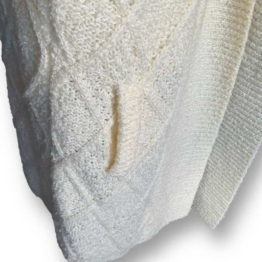 Vintage Robinsons Cardigan Sweater Long Line Crea… - image 6