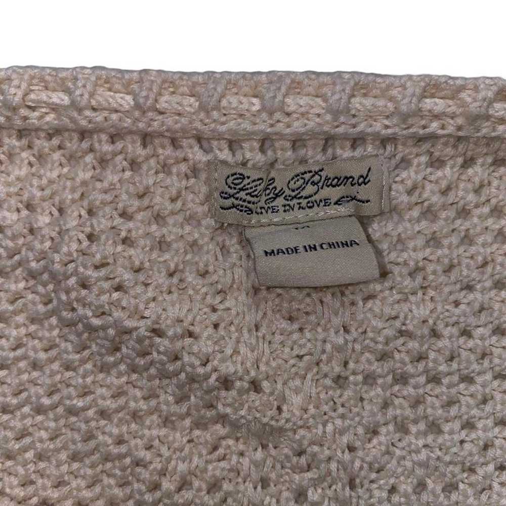 open knit crochet sweater - image 4