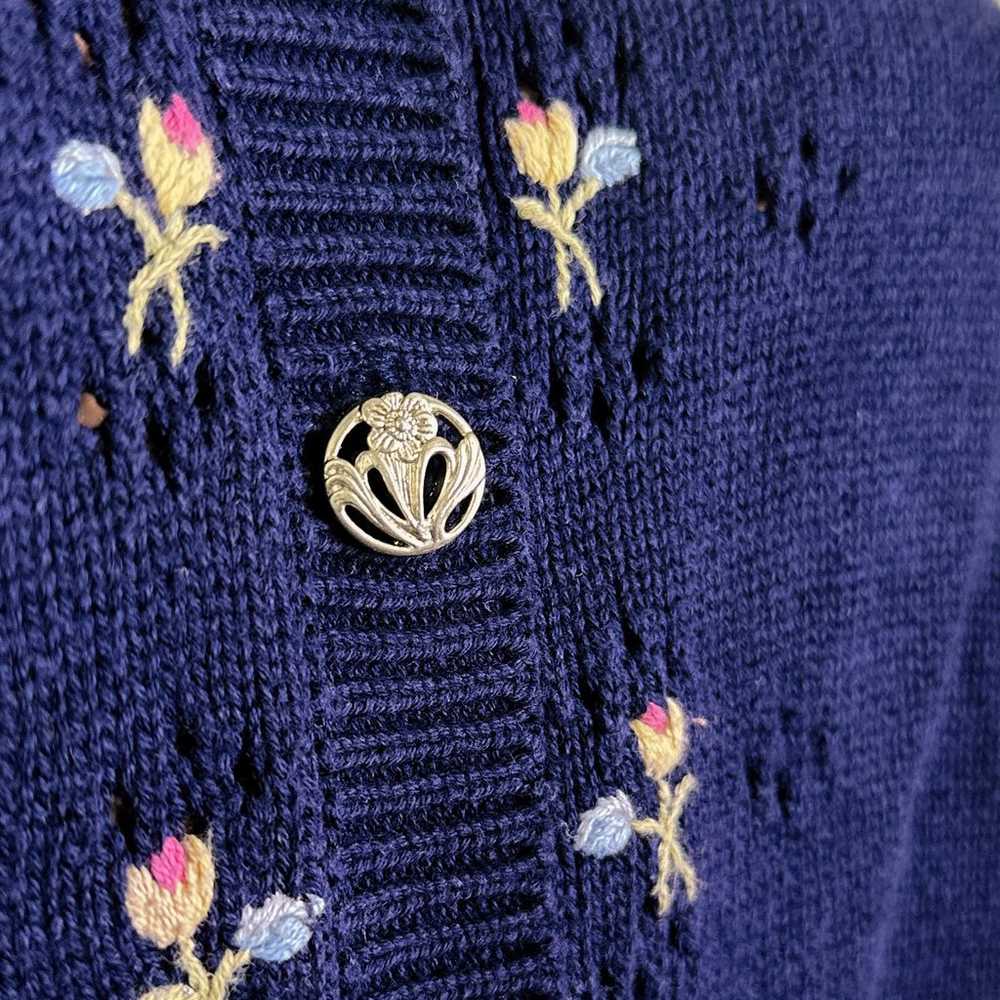 VTG Northern Reflections Cottagecore Knit Button … - image 6
