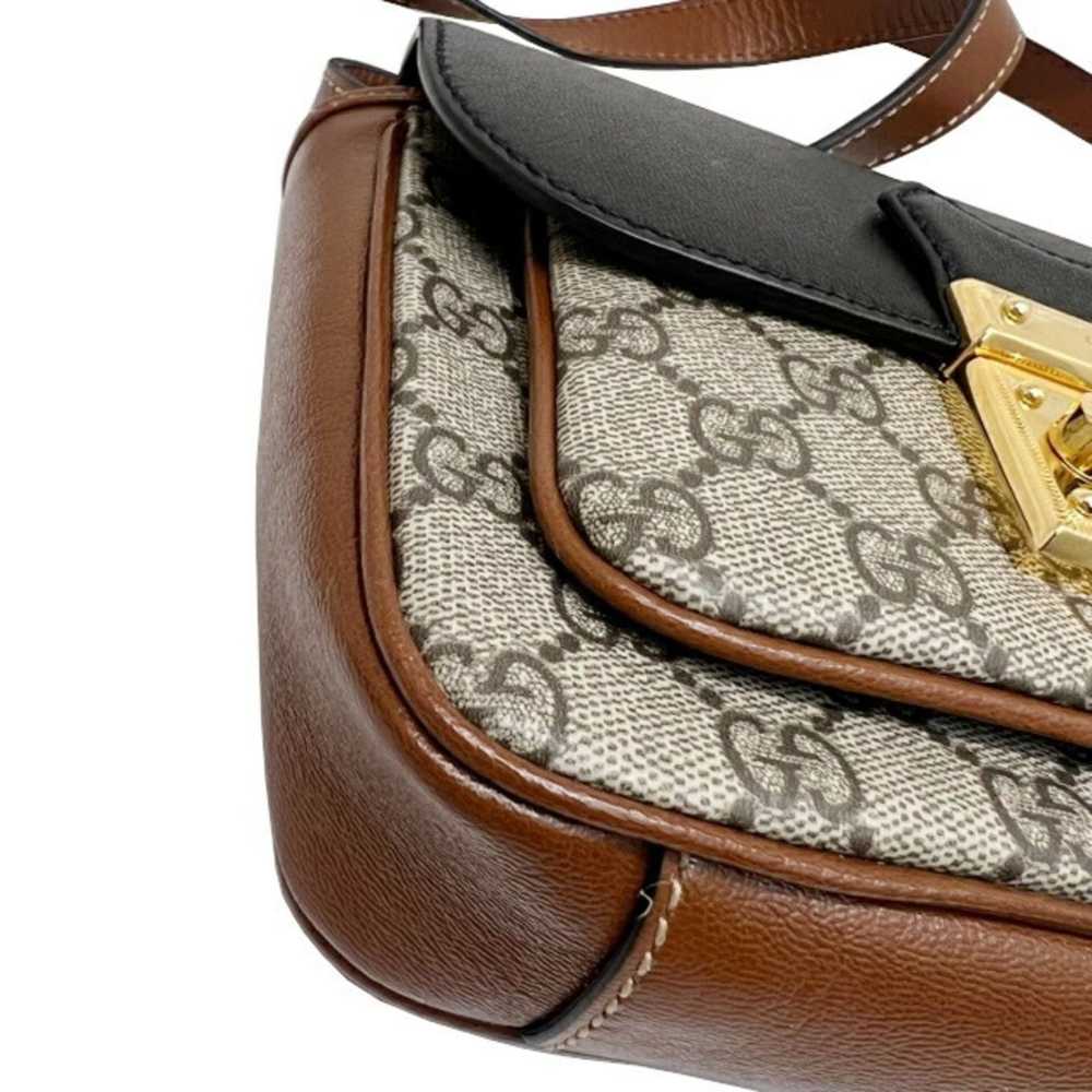 Gucci GUCCI GG Supreme Padlock Shoulder Bag 65848… - image 4