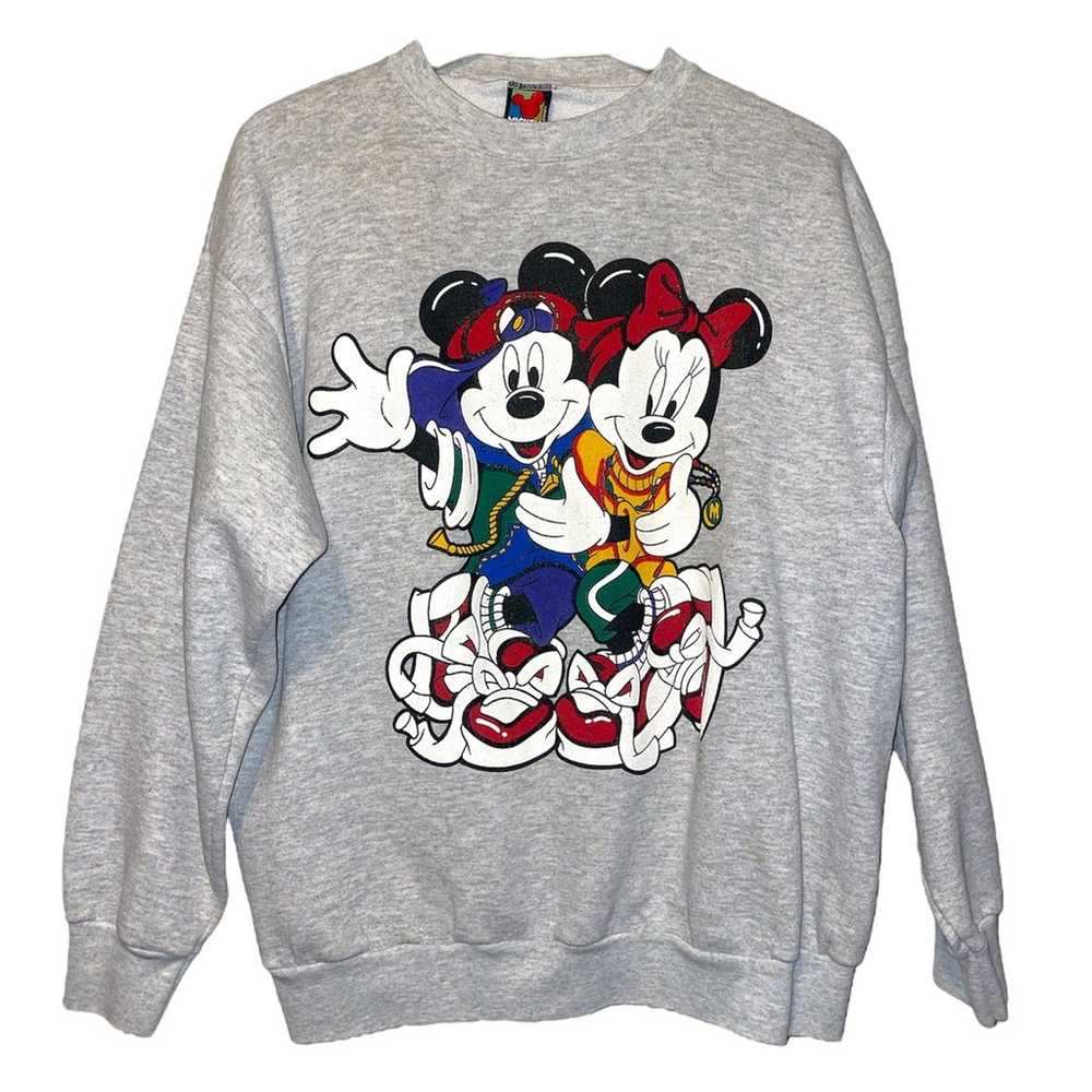 Disney Mickey Mouse Minnie Mouse vintage Crewneck… - image 1