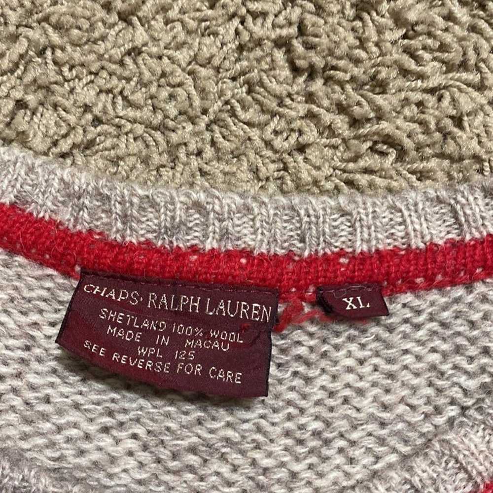 Vintage Ralph Lauren 100% Shetland Wool Fair Isle… - image 7