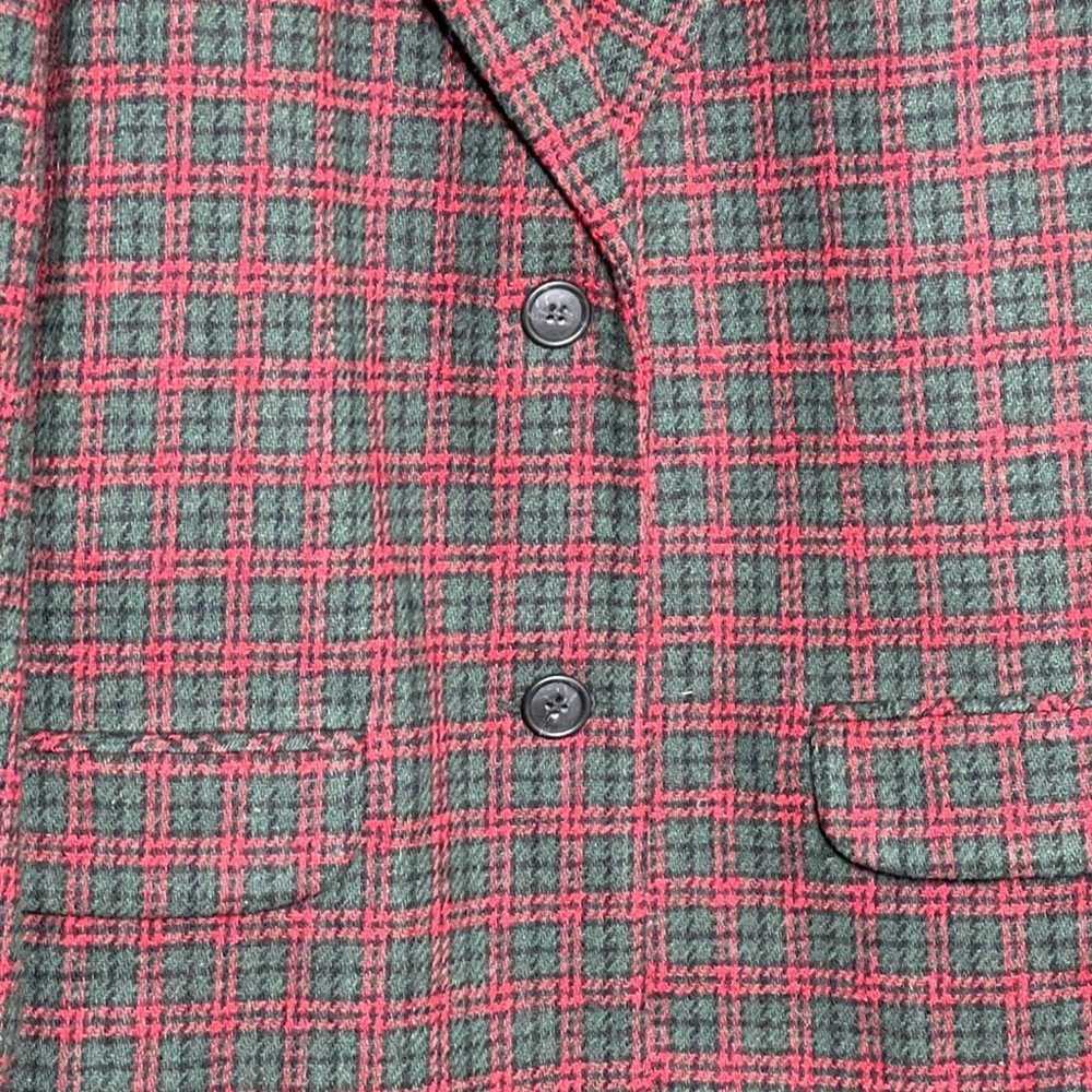 Eddie Bauer Wool Blend Rainbow Plaid Blazer Jacke… - image 3
