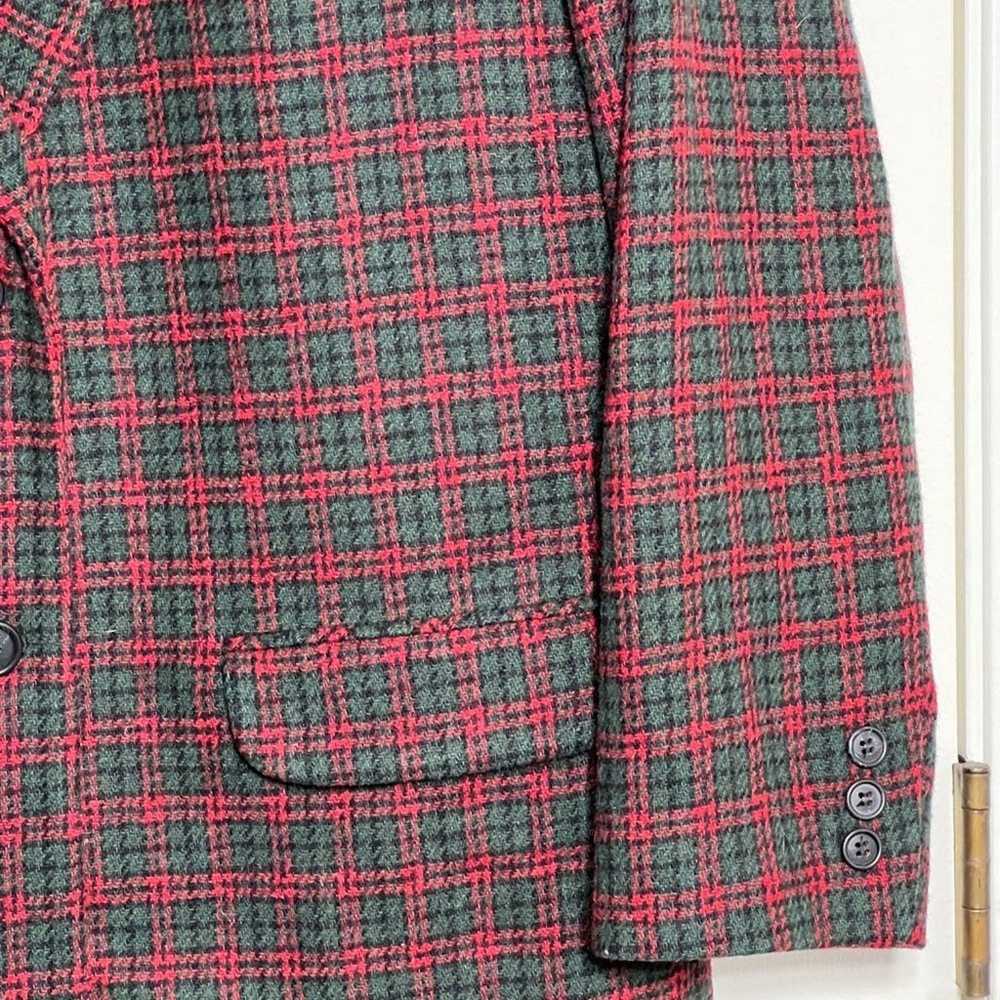 Eddie Bauer Wool Blend Rainbow Plaid Blazer Jacke… - image 4