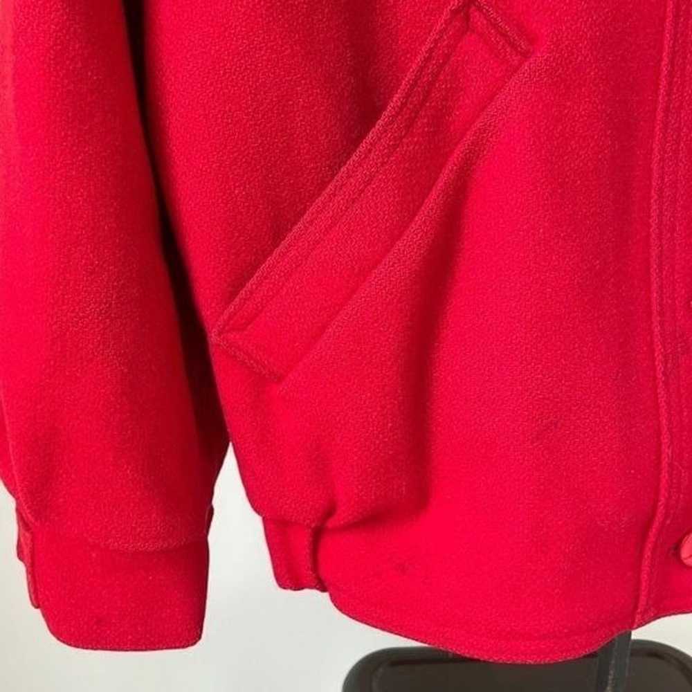 Vintage Woolrich Woman Red Wool Coat Lined M - image 4
