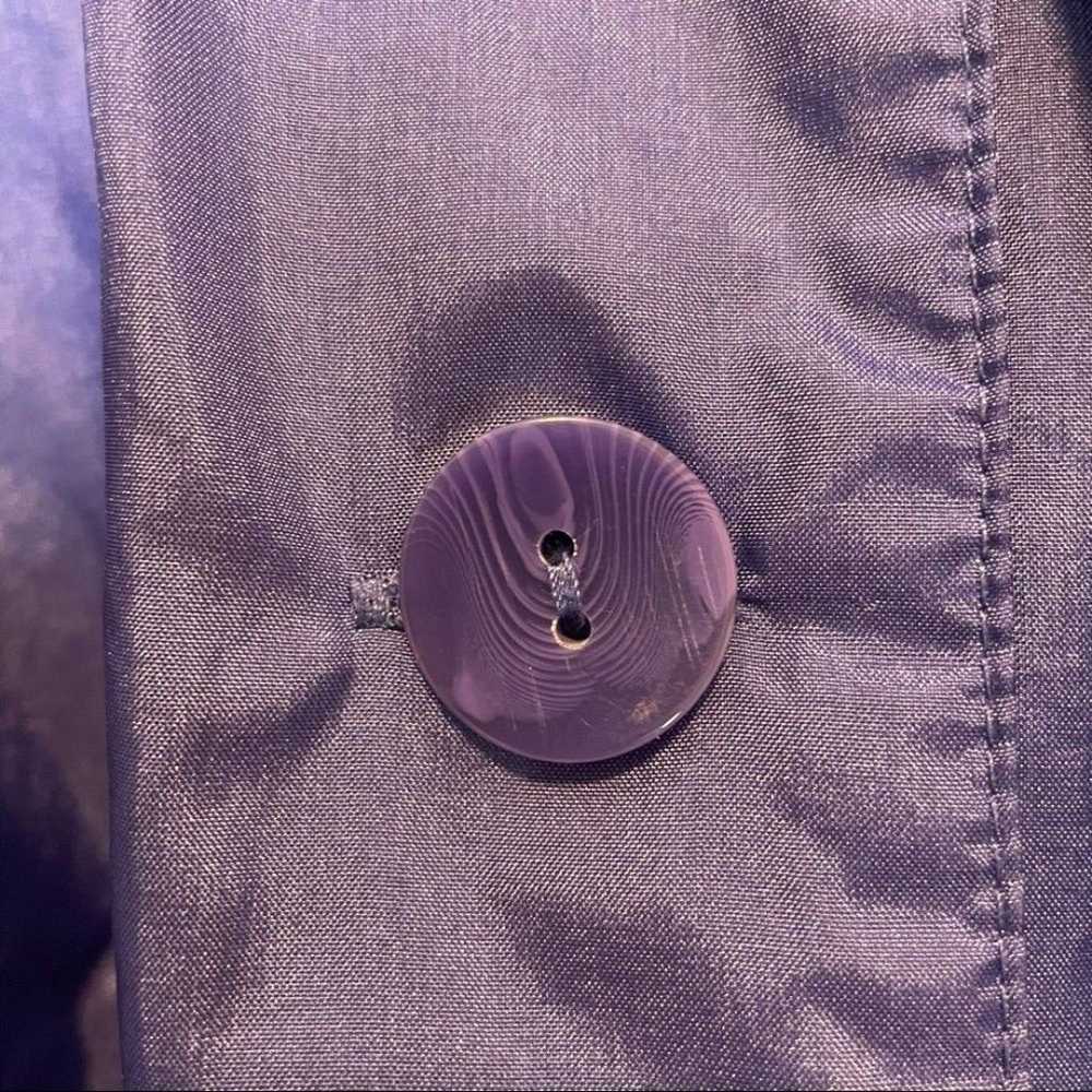 Vintage Long Bright Purple Raincoat Spring Outdoo… - image 4