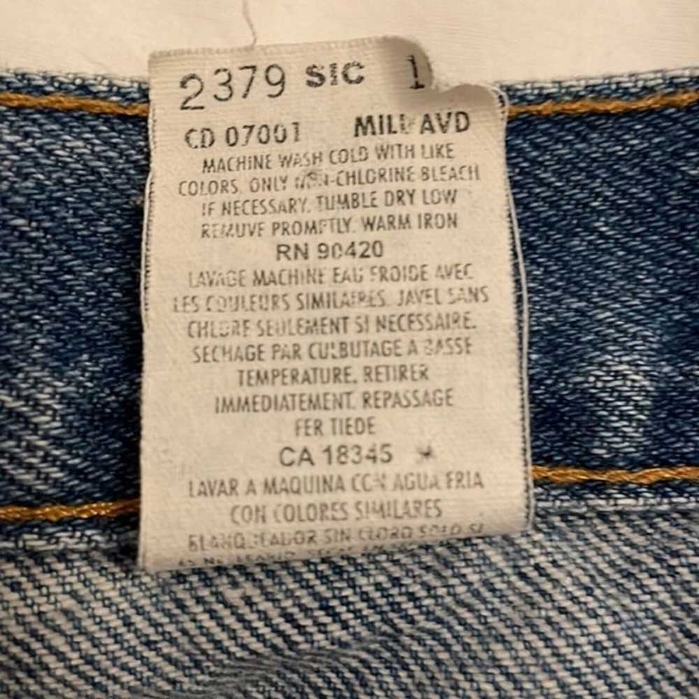 Gitano VTG 90s High Rise Tapered Denim Blue Jeans… - image 11