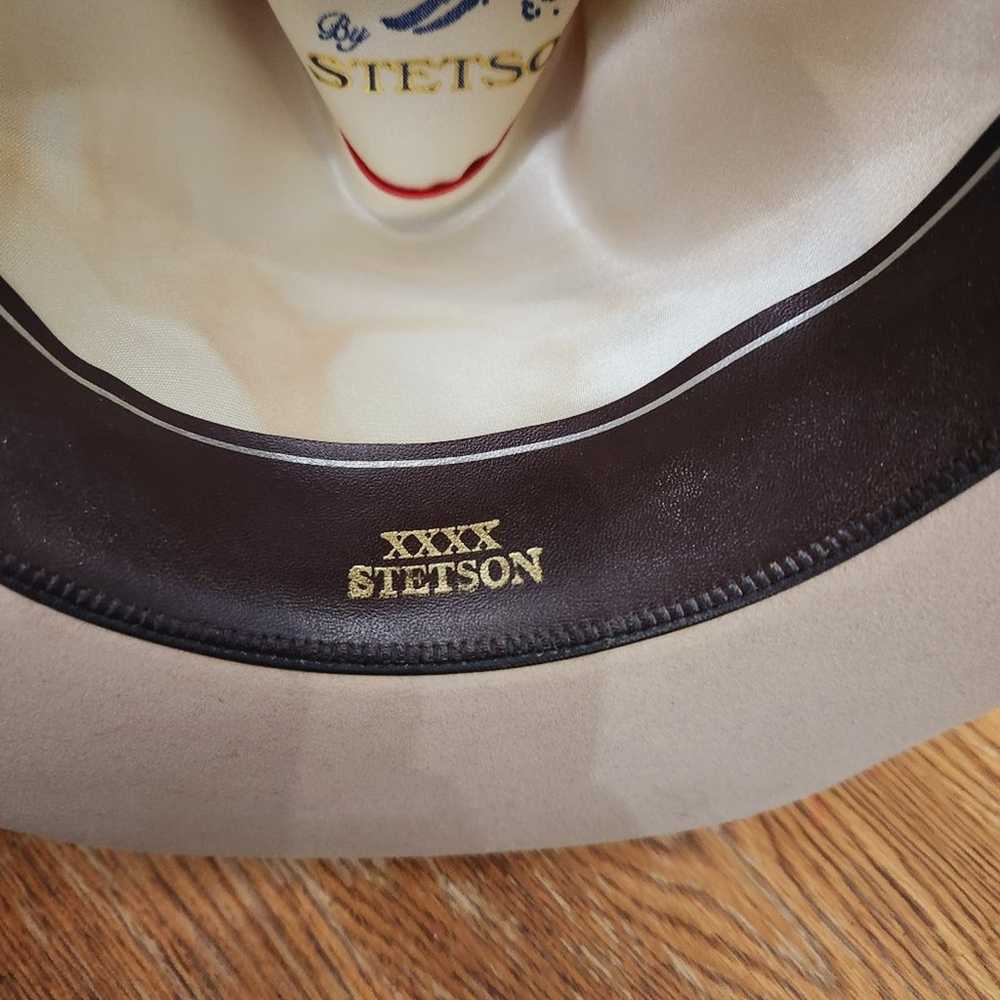 Stetson Cowboy Hat 4X Vintage Beaver Hat - image 12